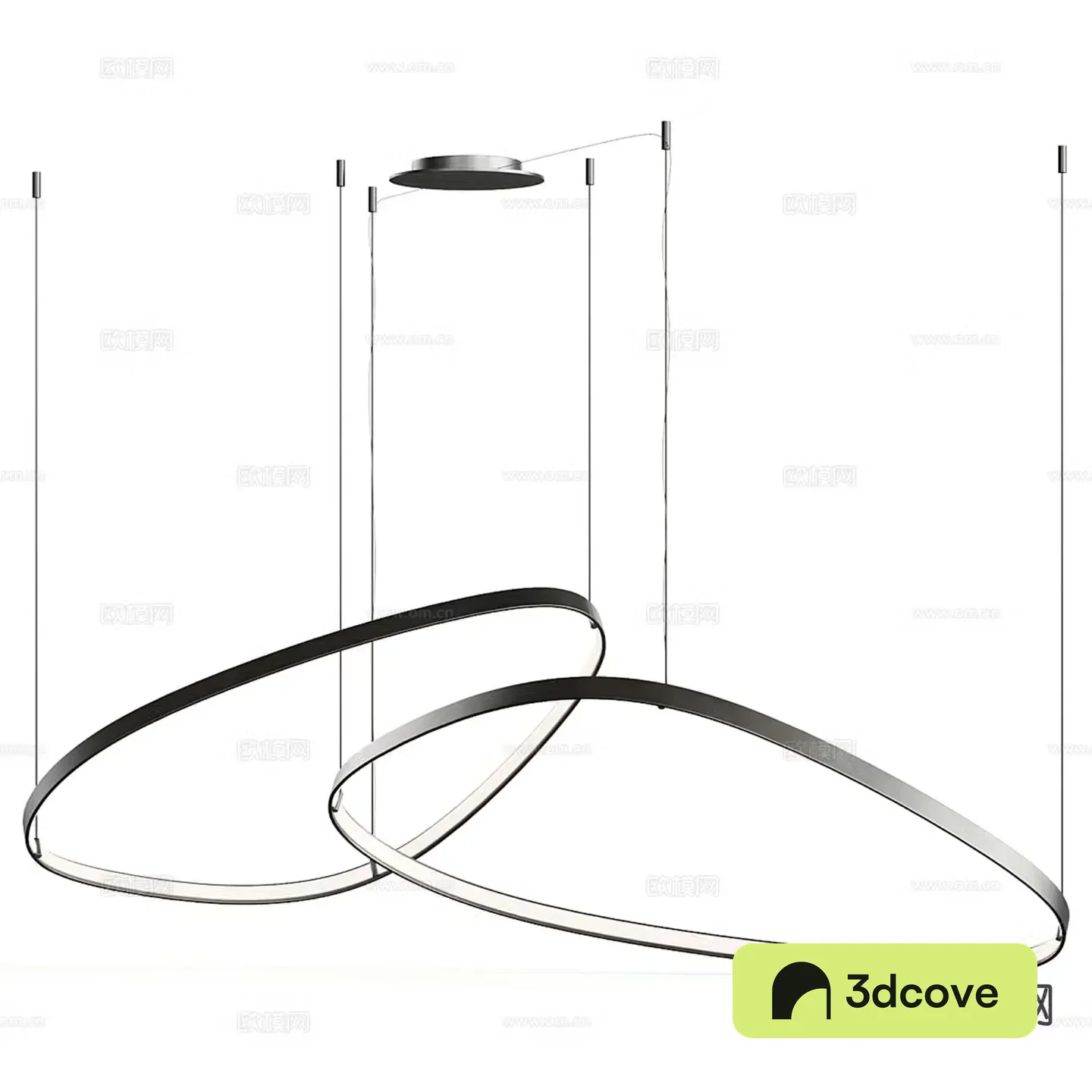 Modern minimalist chandelier wireframe chandelier