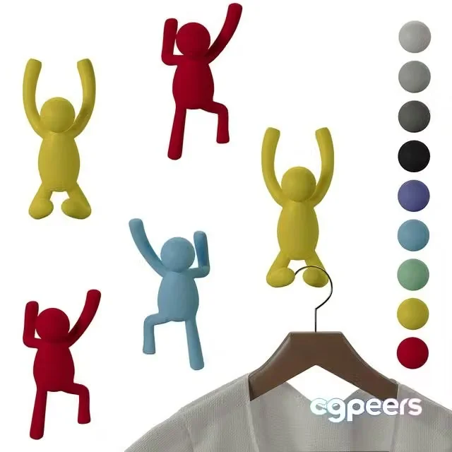 3ds Max Free – Hooks Wall Hangers Buddy