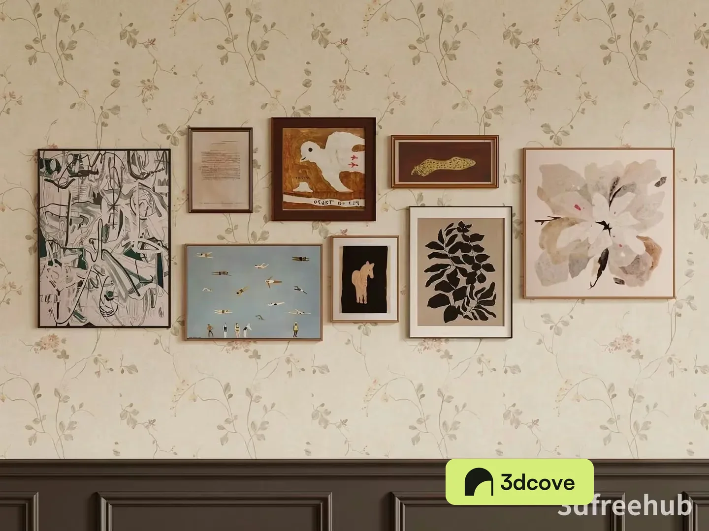 A Collection Of Framed Artwork