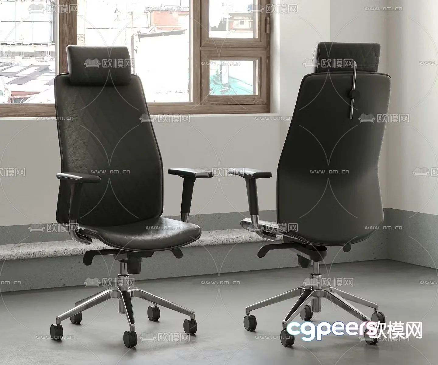 Office chair executive chair staff chair 3d model