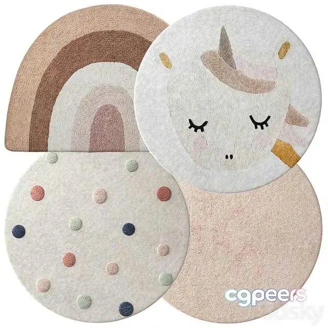 3ds Max Free – Kids rugs set Petite Amelie [02]