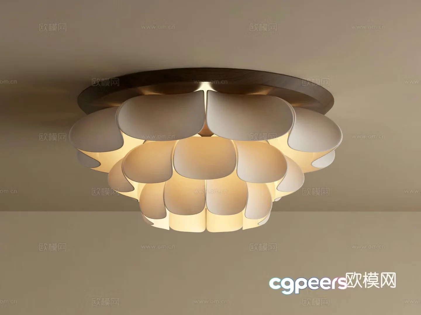 Wasabi Middle Age Ceiling Light 3D Model