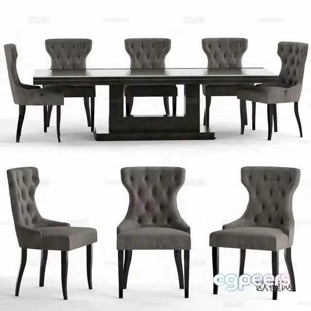Conference table leisure chair single chair 3d model