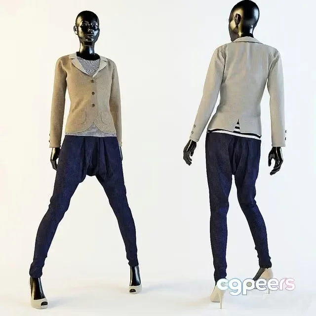 3ds Max Free – Clothing mannequin