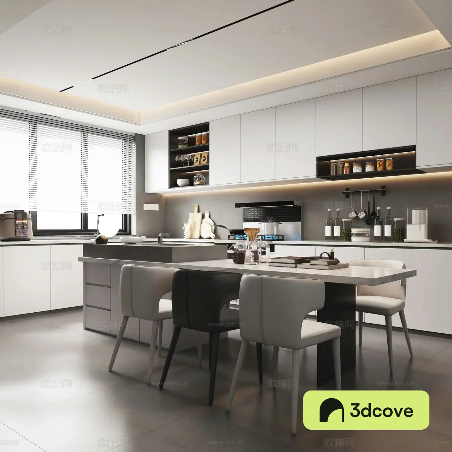 Modern kitchen 3d model