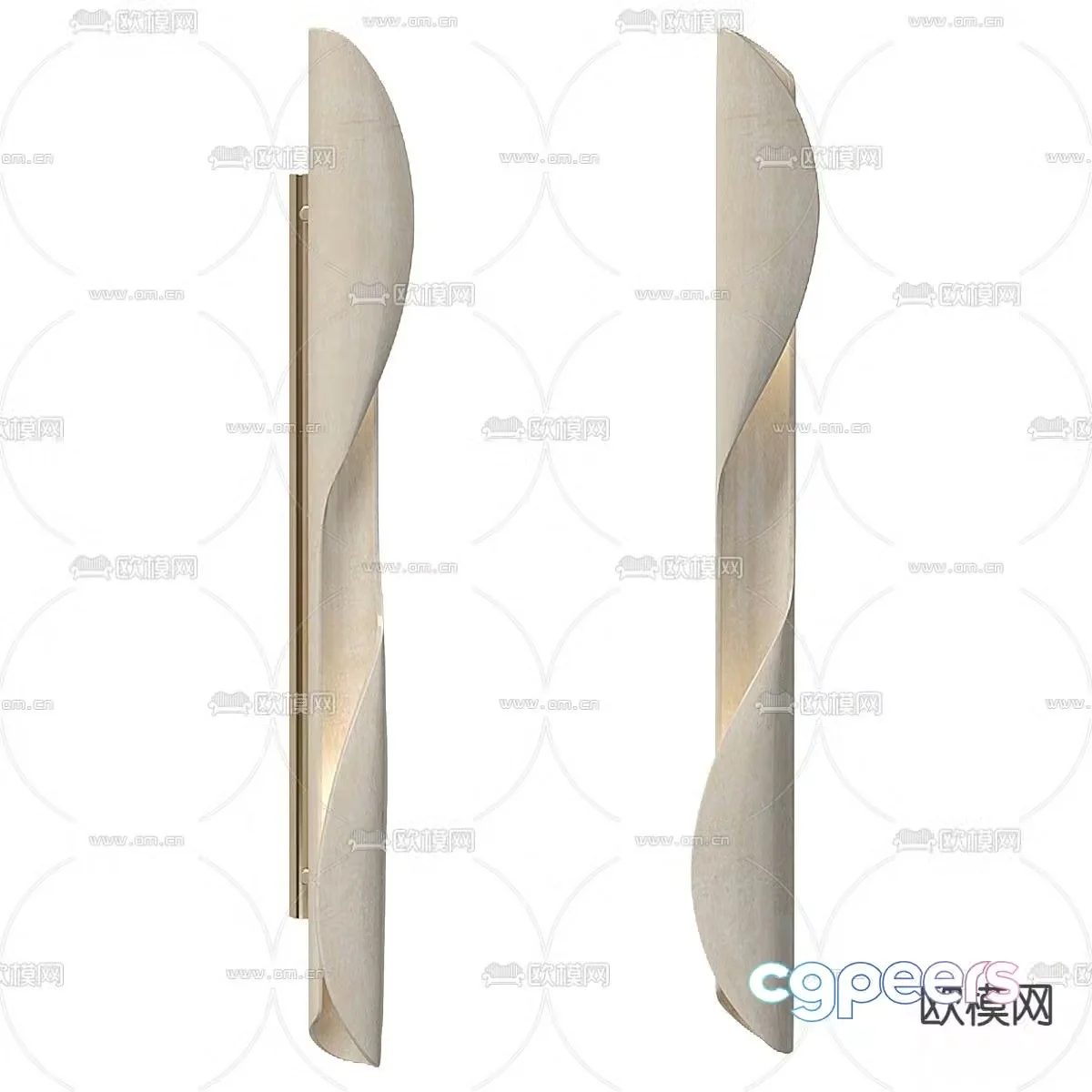 TORSADE Ceramic Wall Light 3D Model