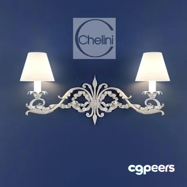 3ds Max Free – Chelini wall lamp