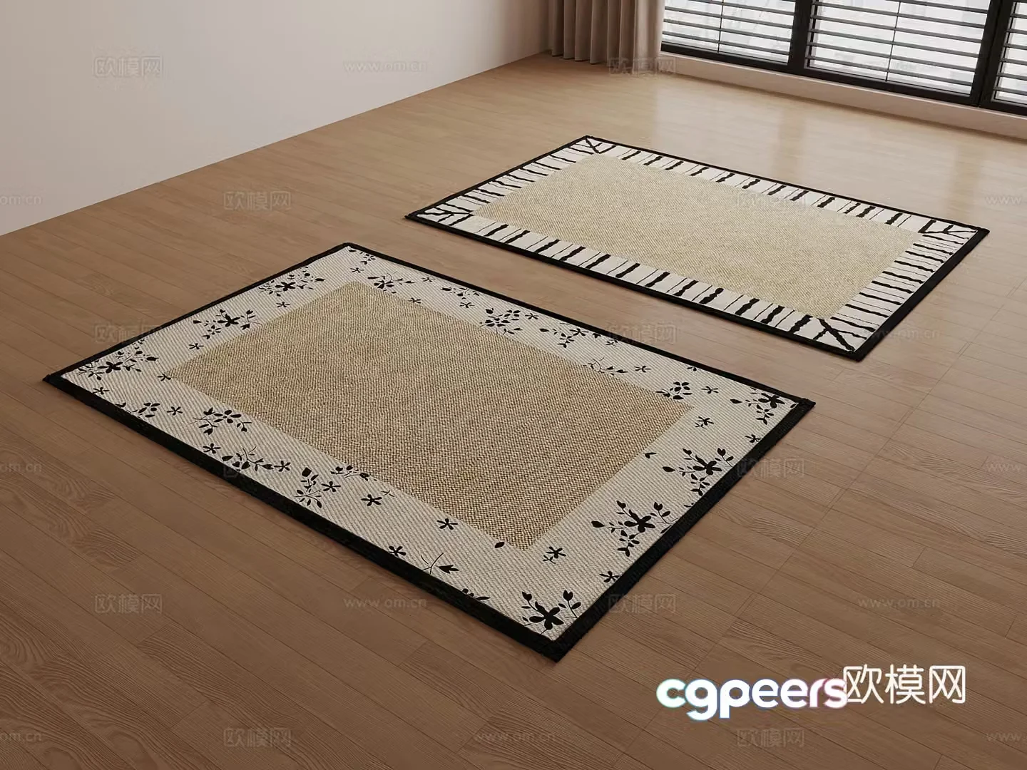 Middle-aged carpet fabric soft decoration 3D model