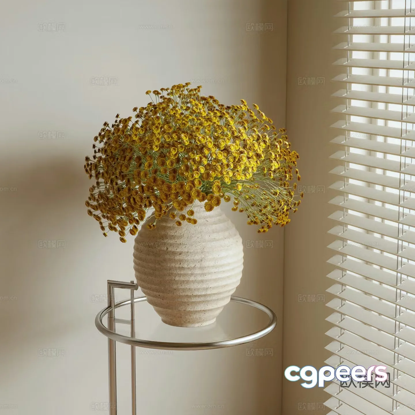 Wabivon Flower Flower Arrangement Daisy 3D Model