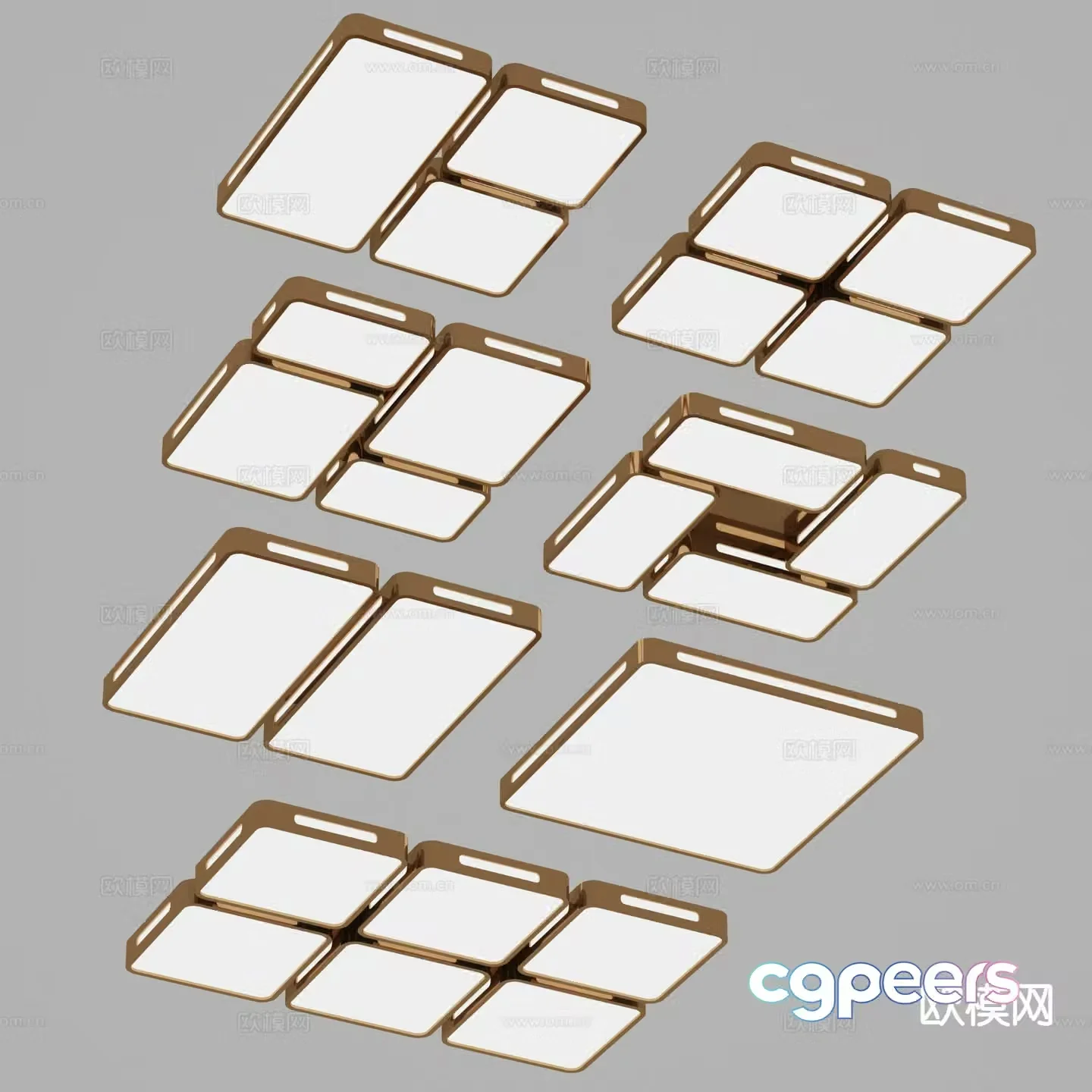 Modern ceiling lamp 3d model