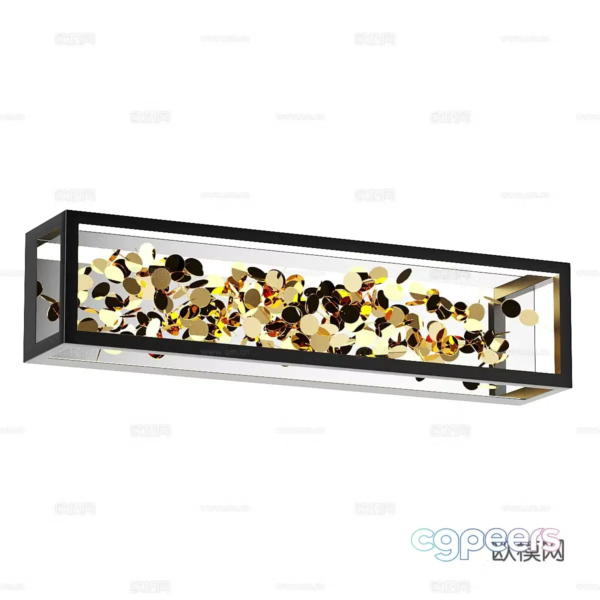 Light luxury simple wall light 3D model