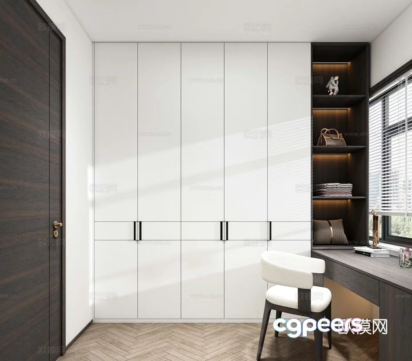 Modern cloakroom 3d model