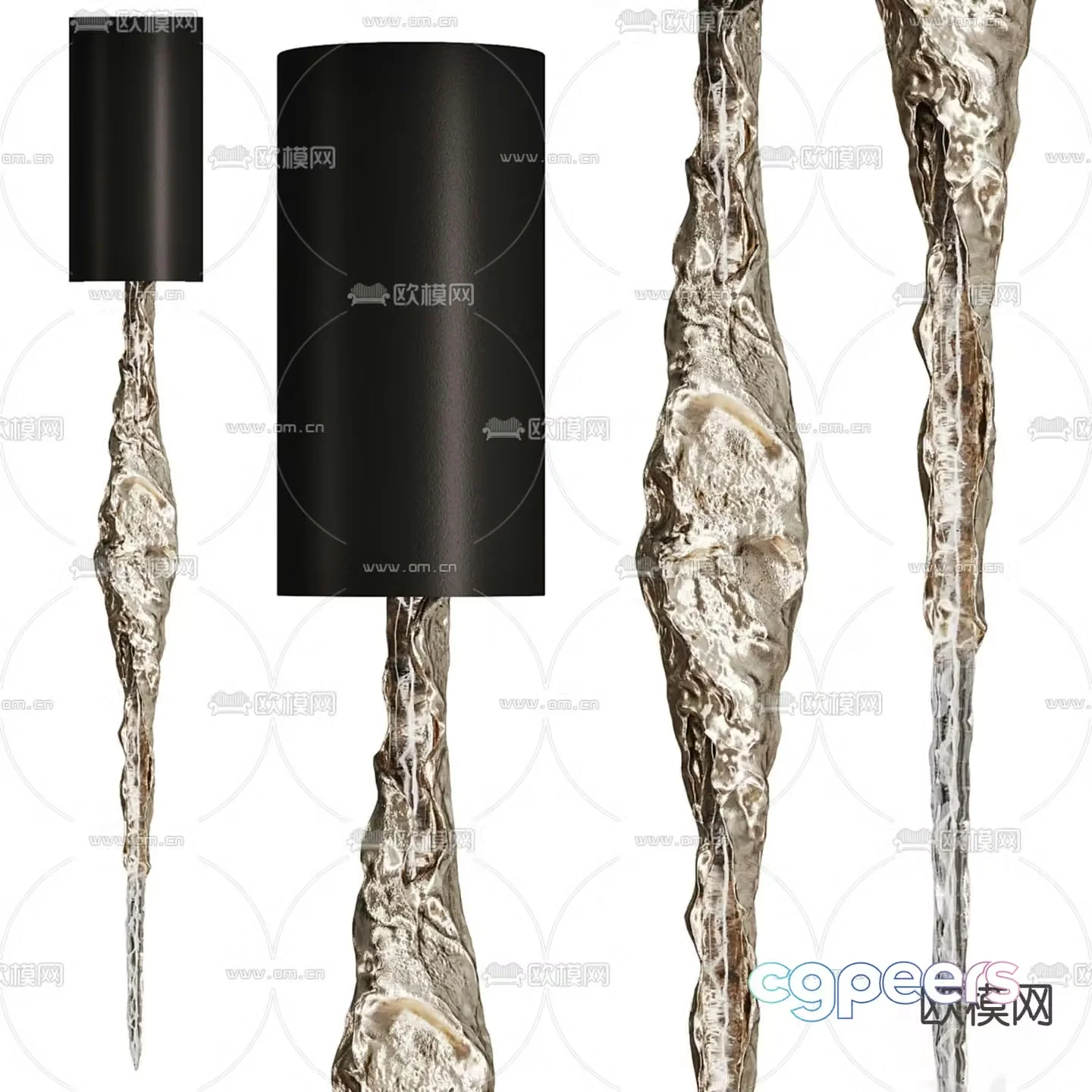 Creative wall lamp 3d model