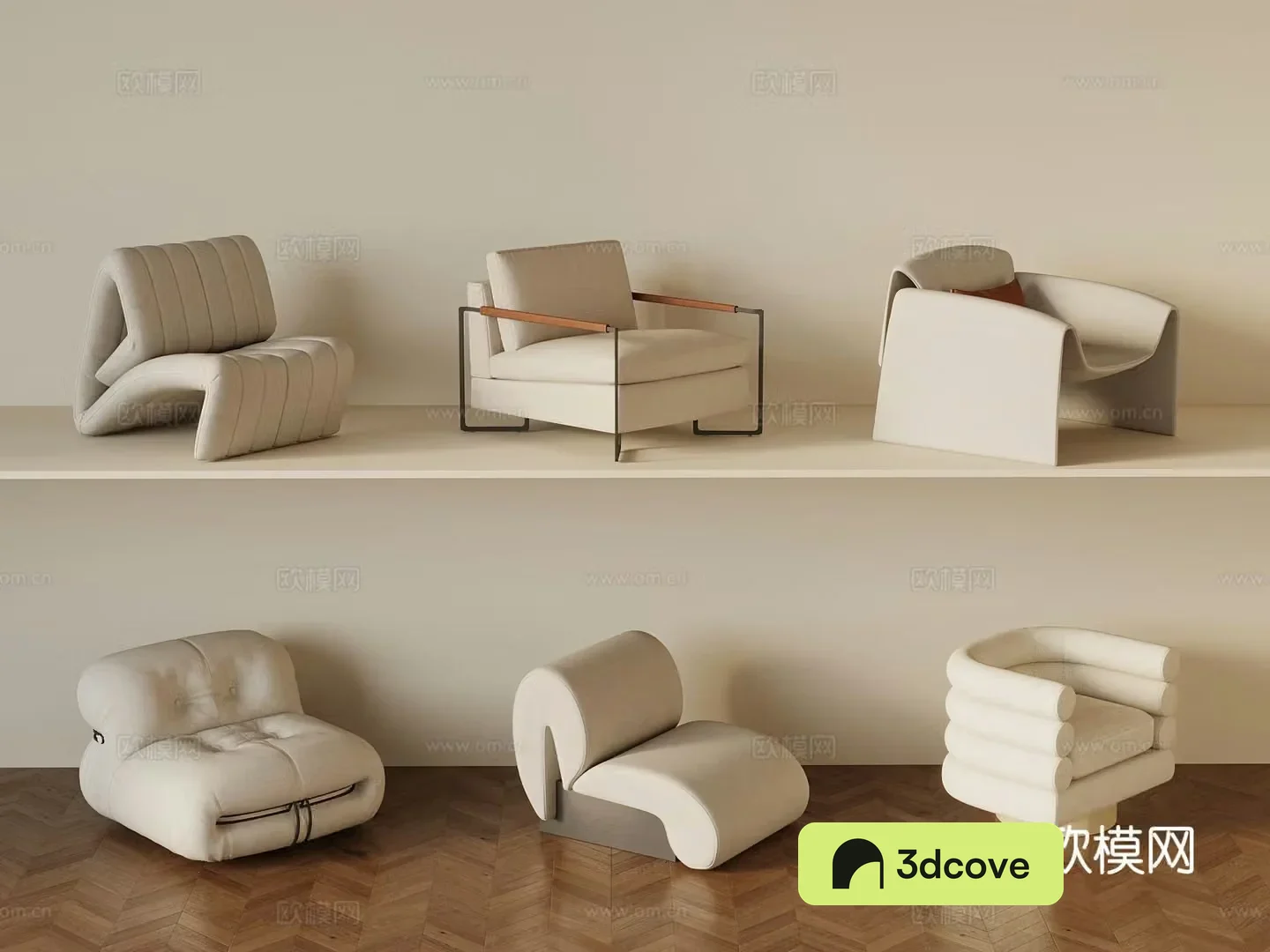 Cream style sofa single sofa
