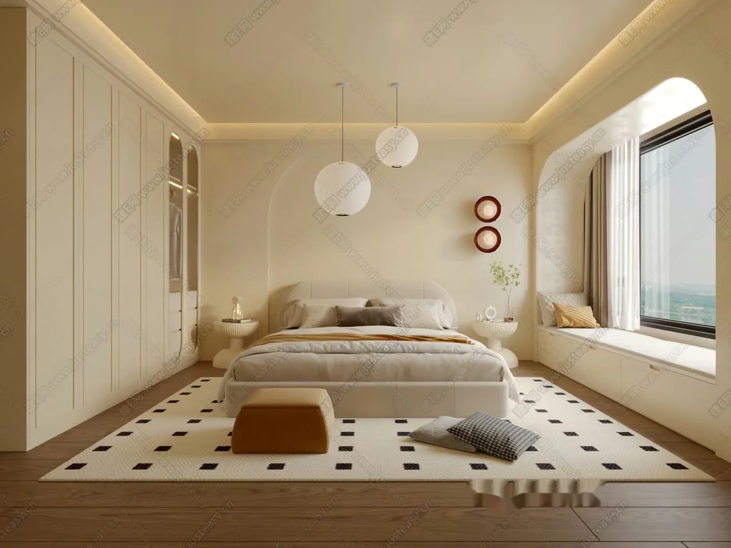 Cozy Bedroom 3D Model – 23667 – VRAY Render