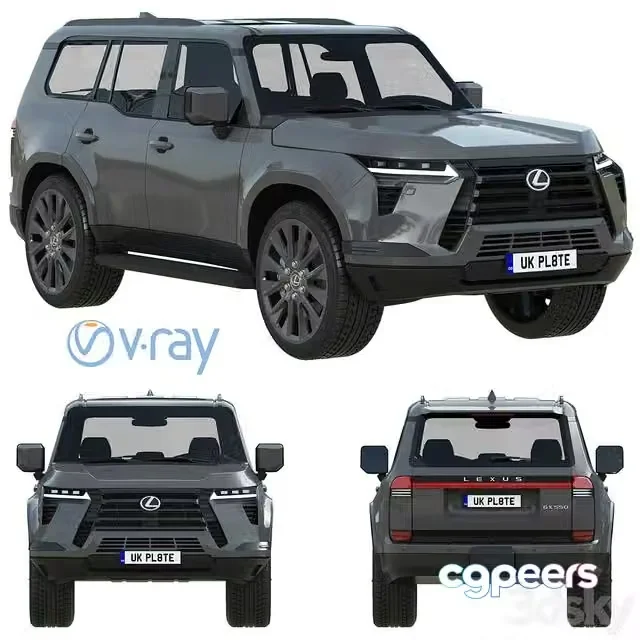 3ds Max Free – Lexus GX 2024