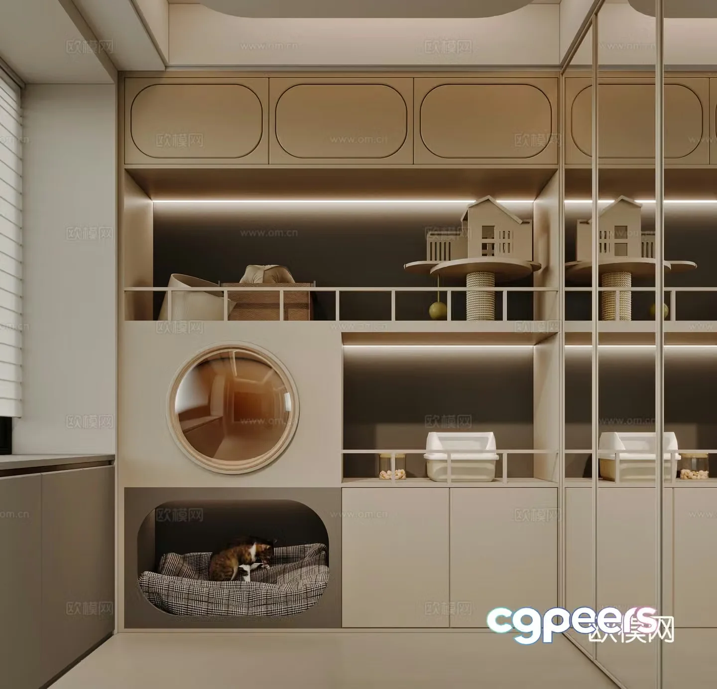 Cat House 3D Model