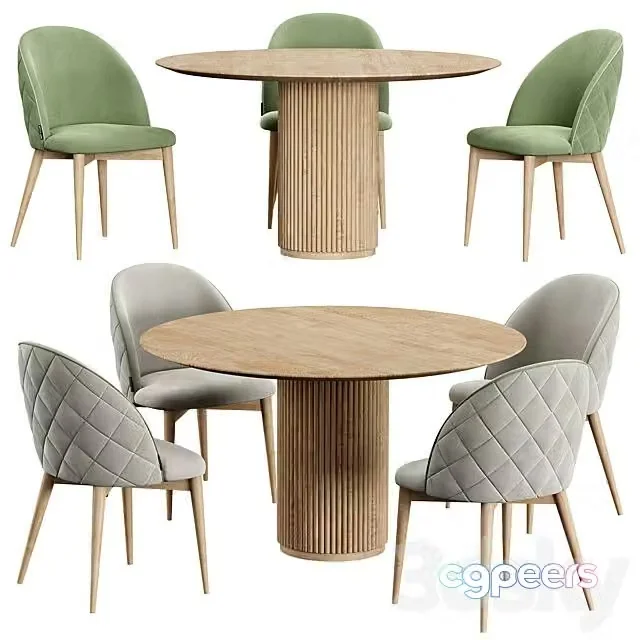 3ds Max Free – Dijon Chair PALAIS ROYAL Table