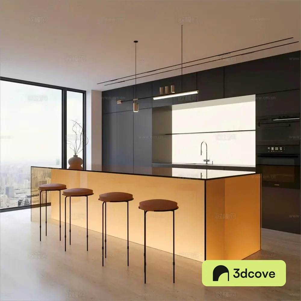 Modern open kitchen