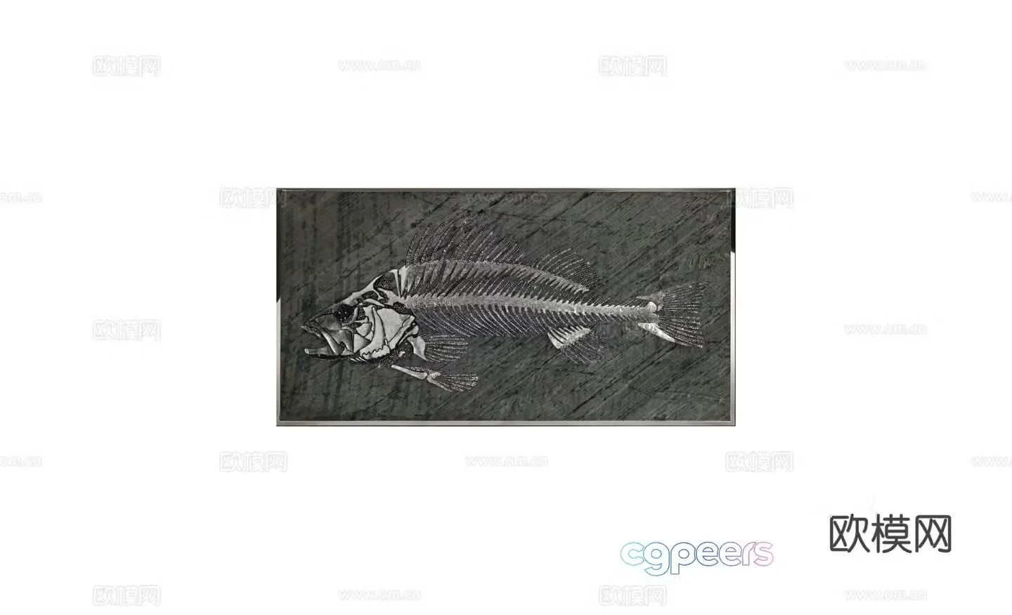 Visionnaire LISCA DI PESCE hanging painting 3d model