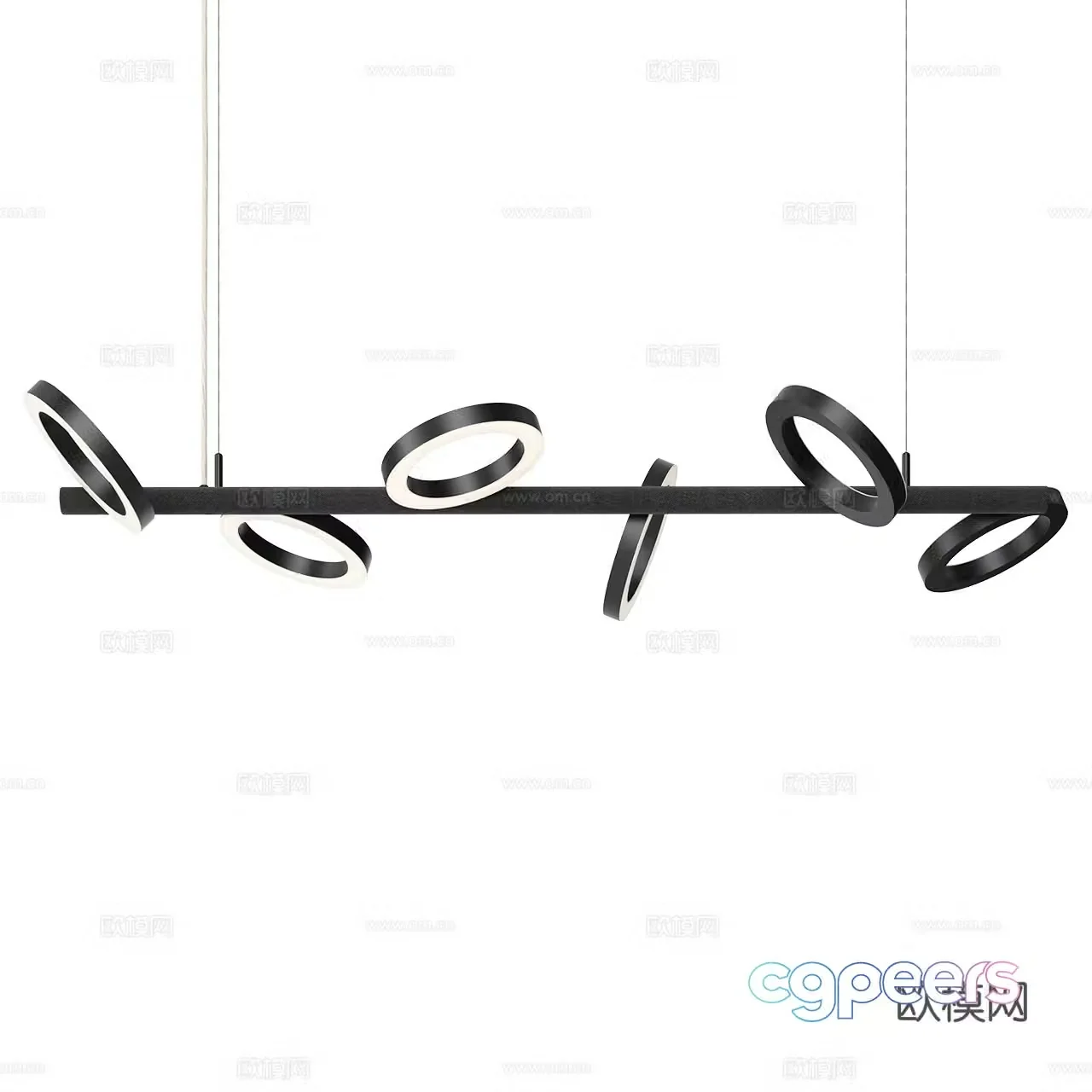 Moooi modern chandelier decorative chandelier multi-head chandelier long chandelier simple chandelier 3d model
