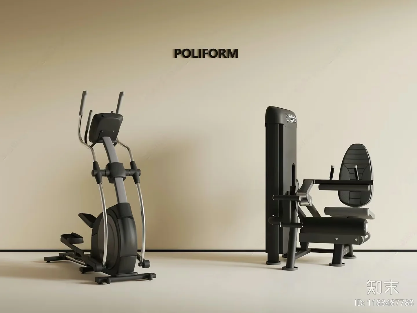 The Main Subject Is A Gym With Exercise Equipment 3D Model – 1638 – VRAY Render