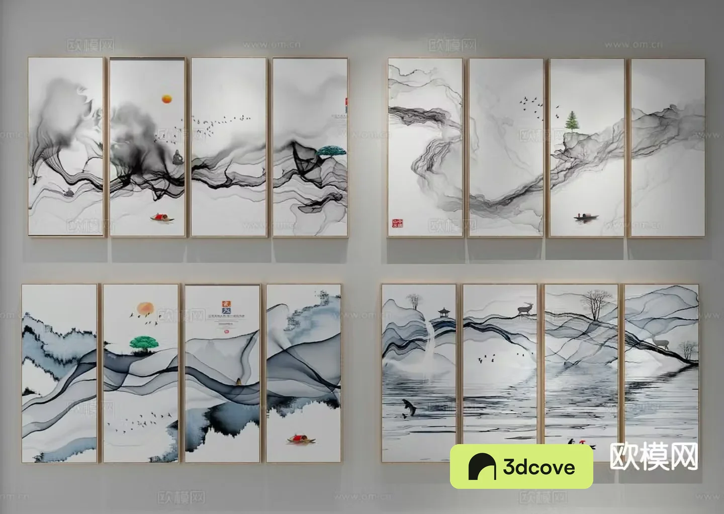 New Chinese style decorative painting ink hanging painting