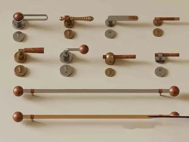 A Collection Of Door Handles 3D Model – 20369 – VRAY Render