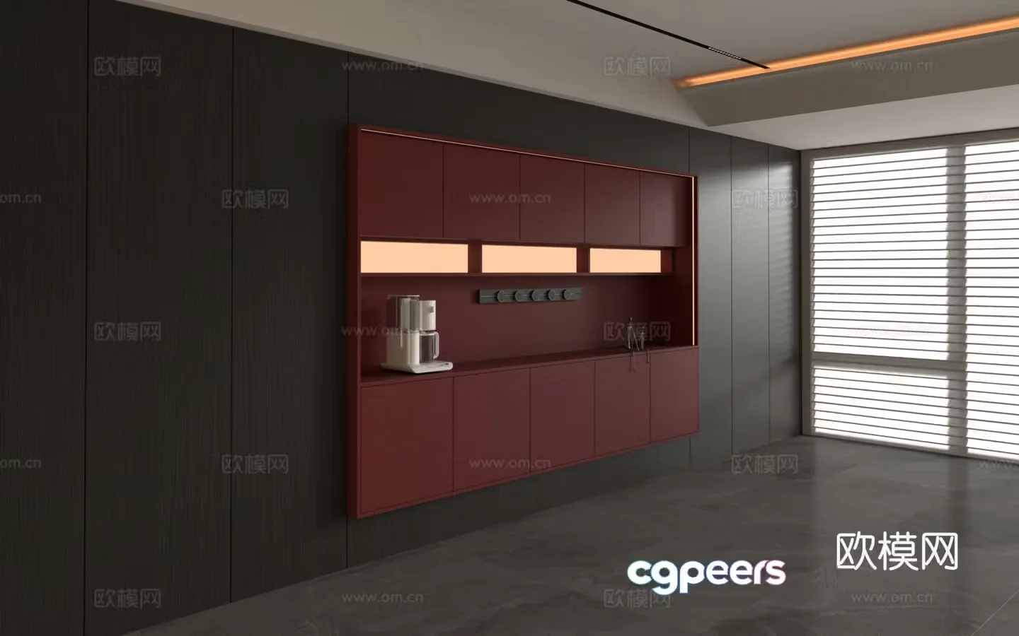 Modern Italian sideboard 3D model