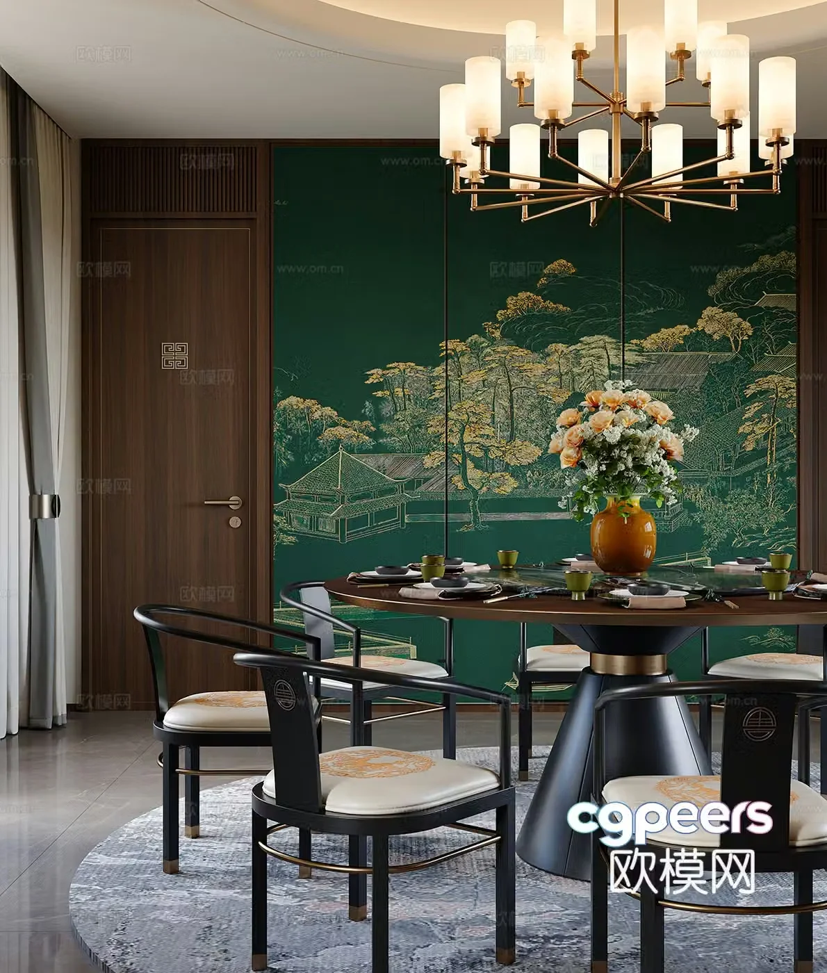 New Chinese restaurant 3D model