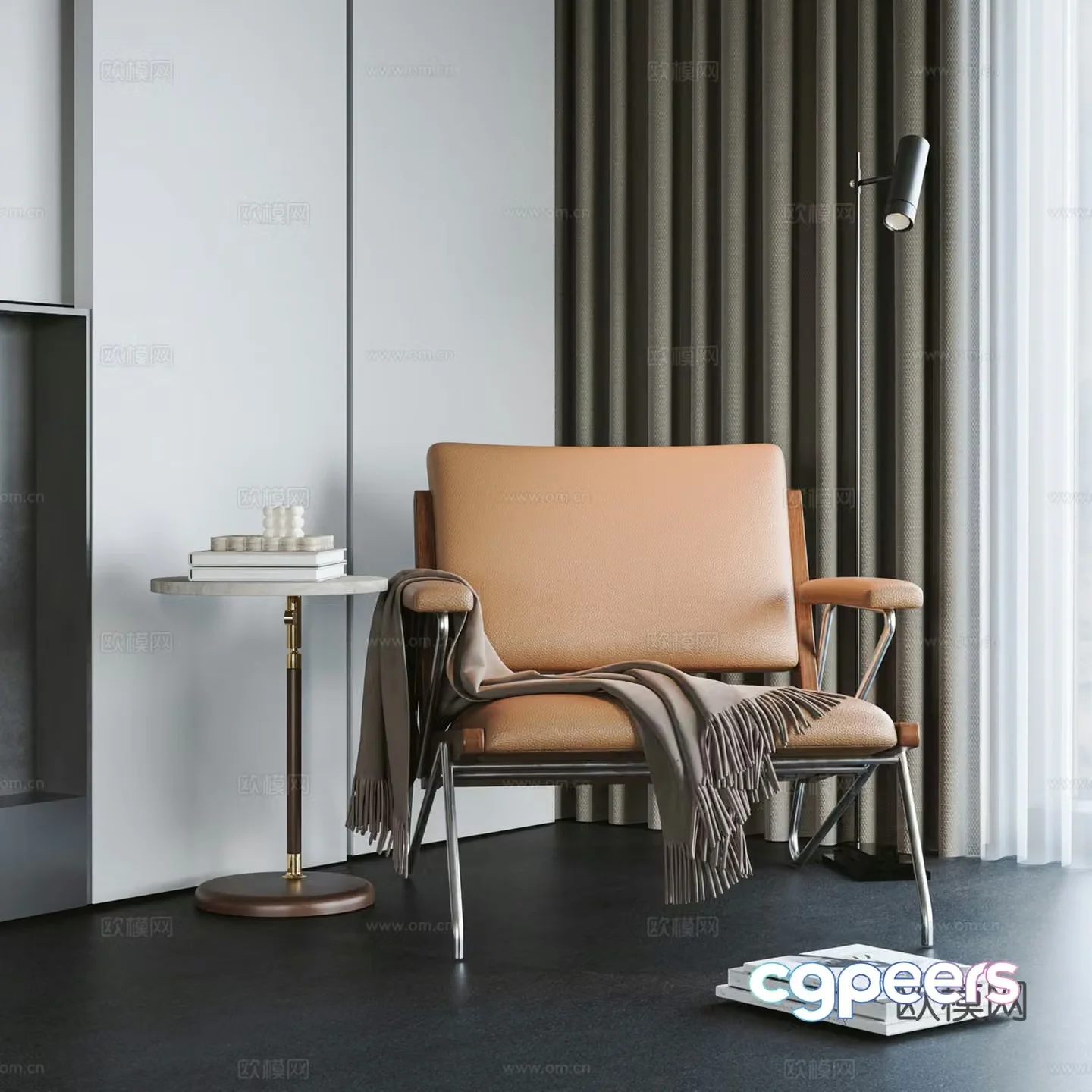 Modern leisure chair 3d model