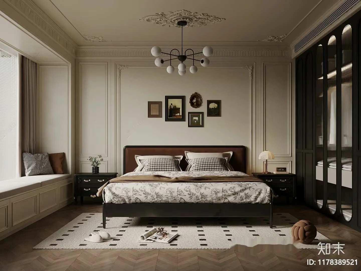 Cozy Bedroom 3D Model – 16023 – VRAY Render