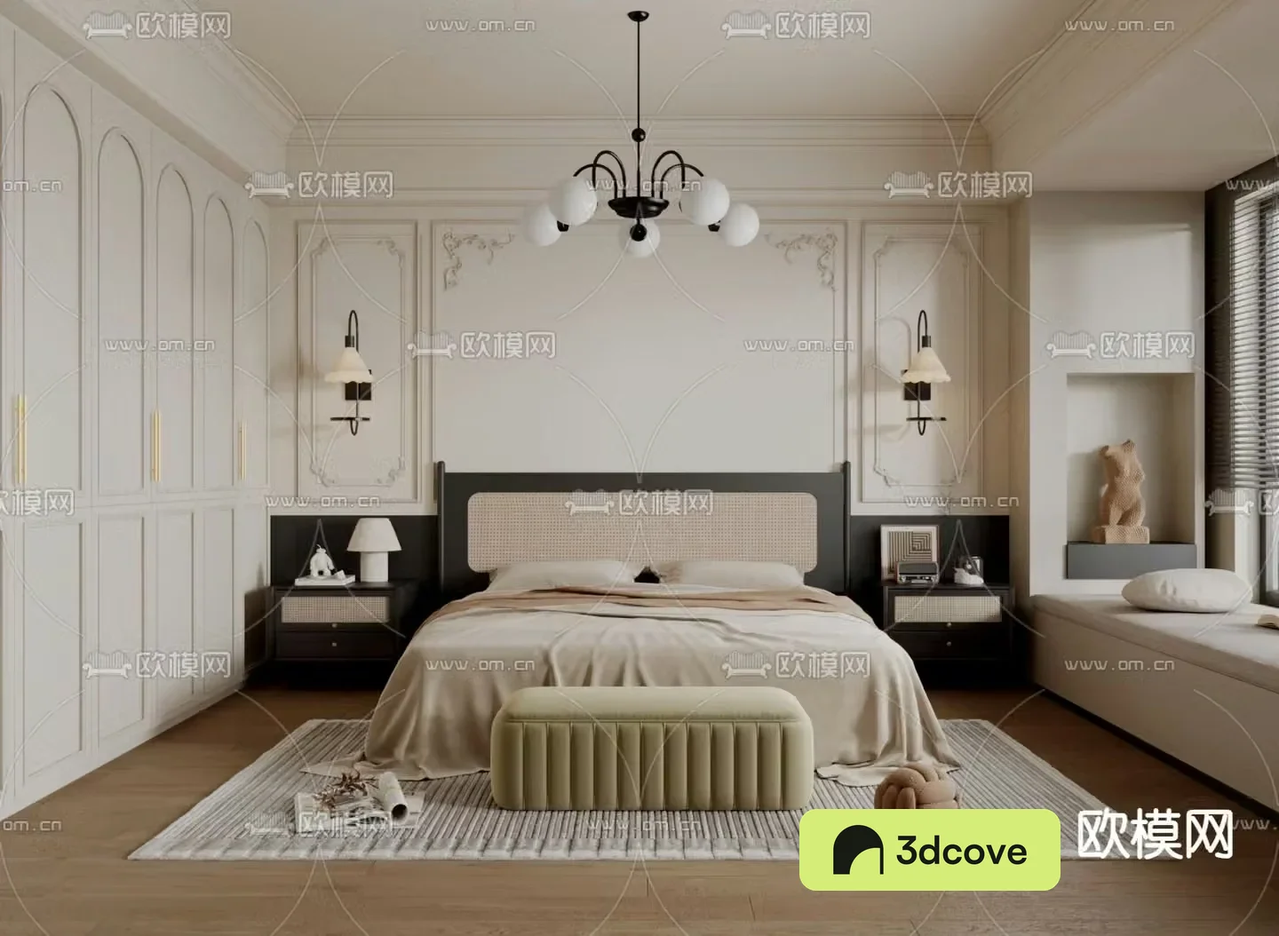 French bedroom master room