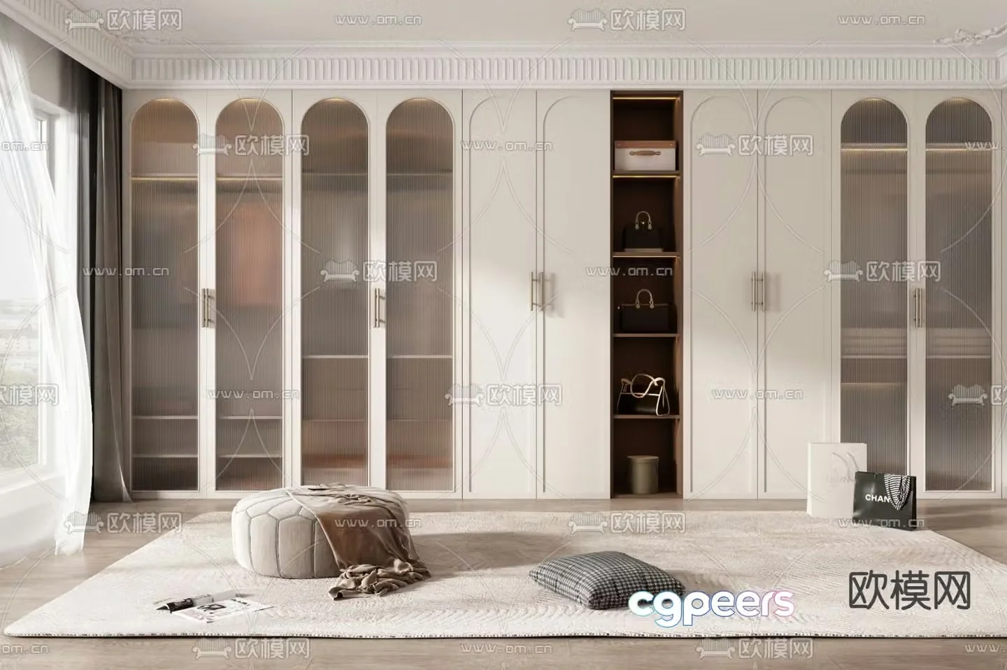 french wardrobe wardrobe 3d model