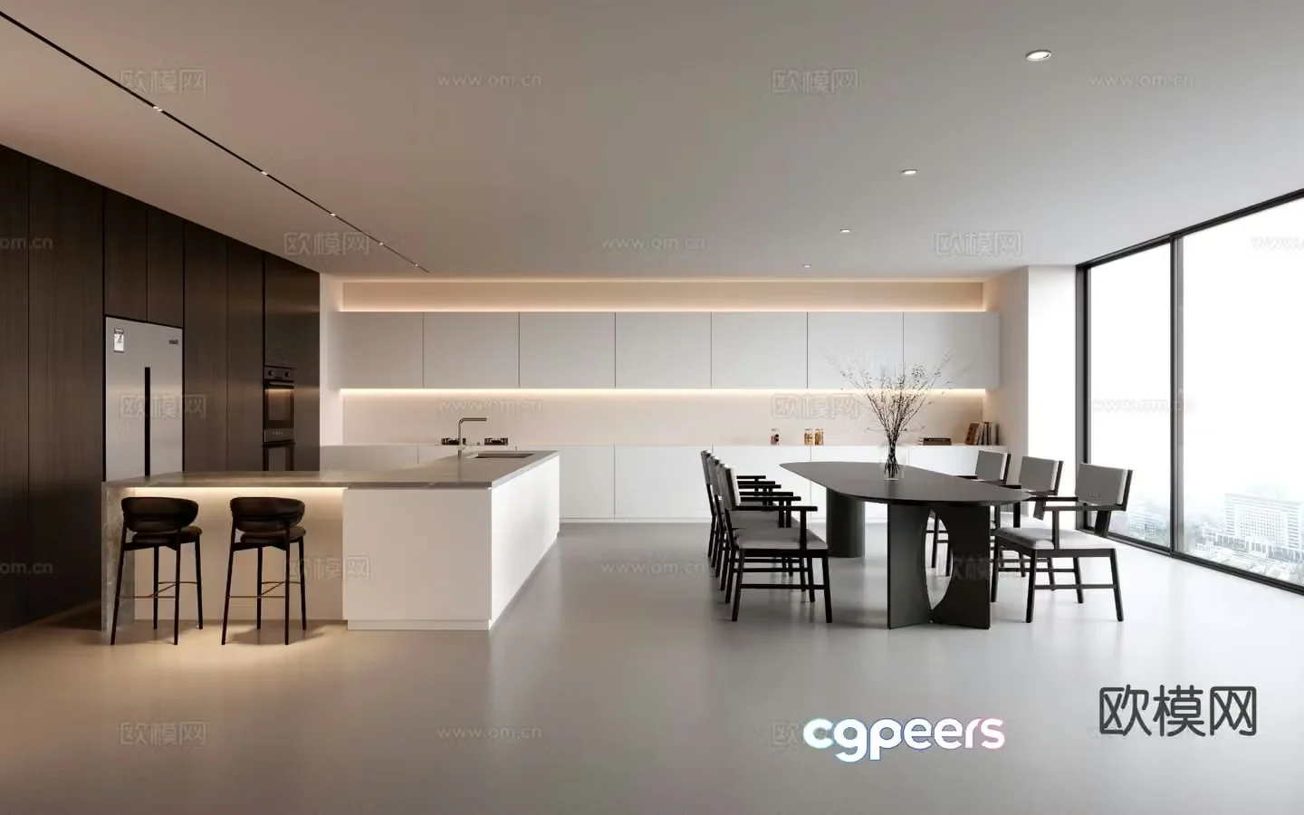 Modern restaurant 3d model