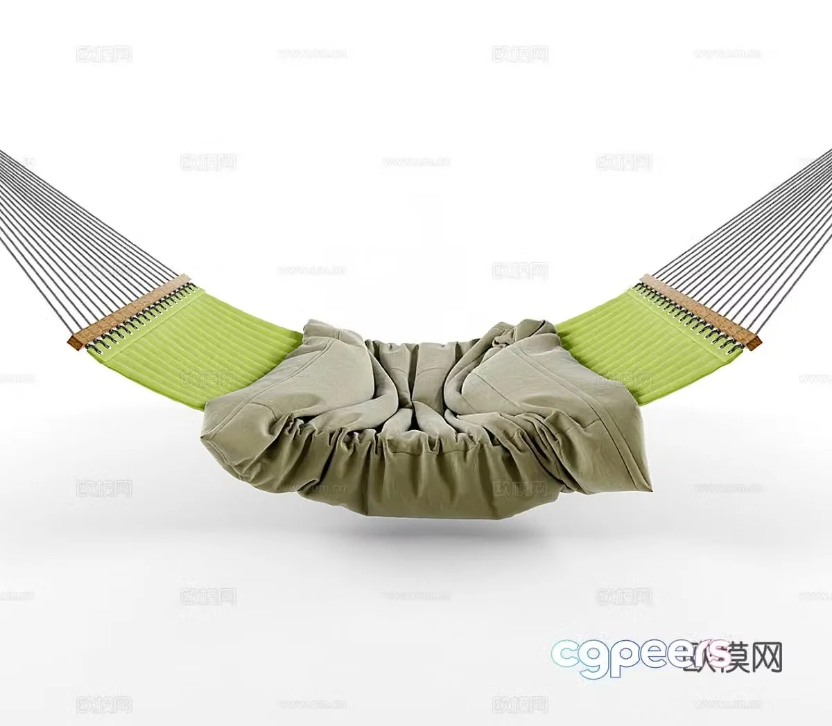 Outdoor hammock swing 3d model