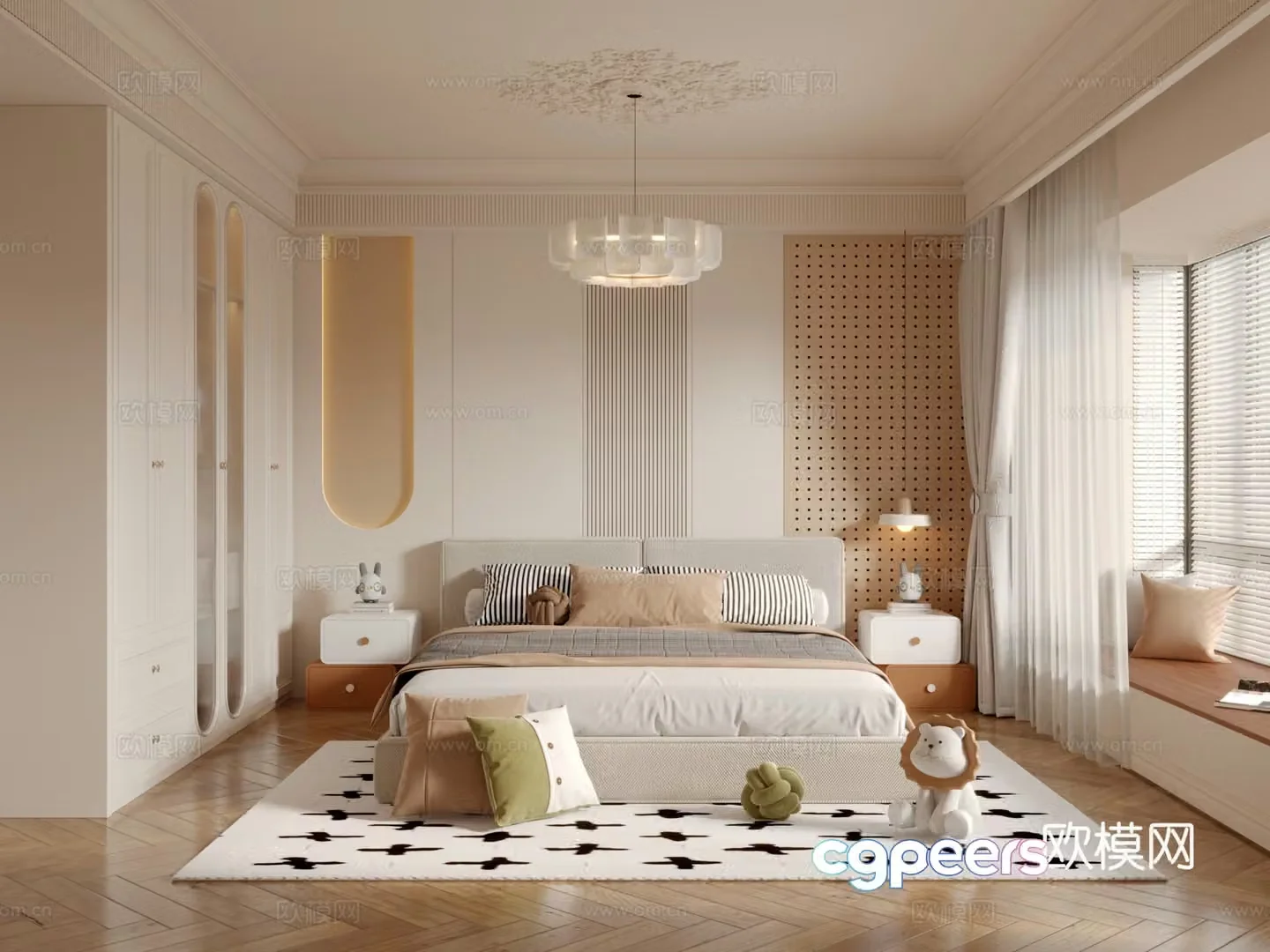 Modern children’s room 3d model