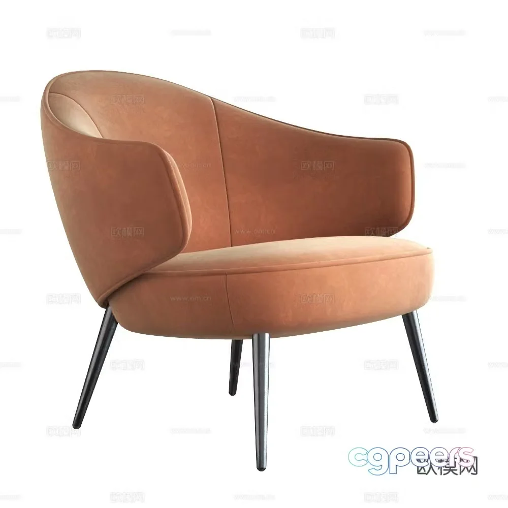 Single sofa sofa chair 3d model