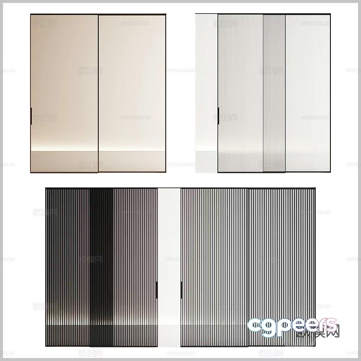 Glass door Changhong glass door Glass sliding door Kitchen glass door Bathroom glass door Balcony 3D model