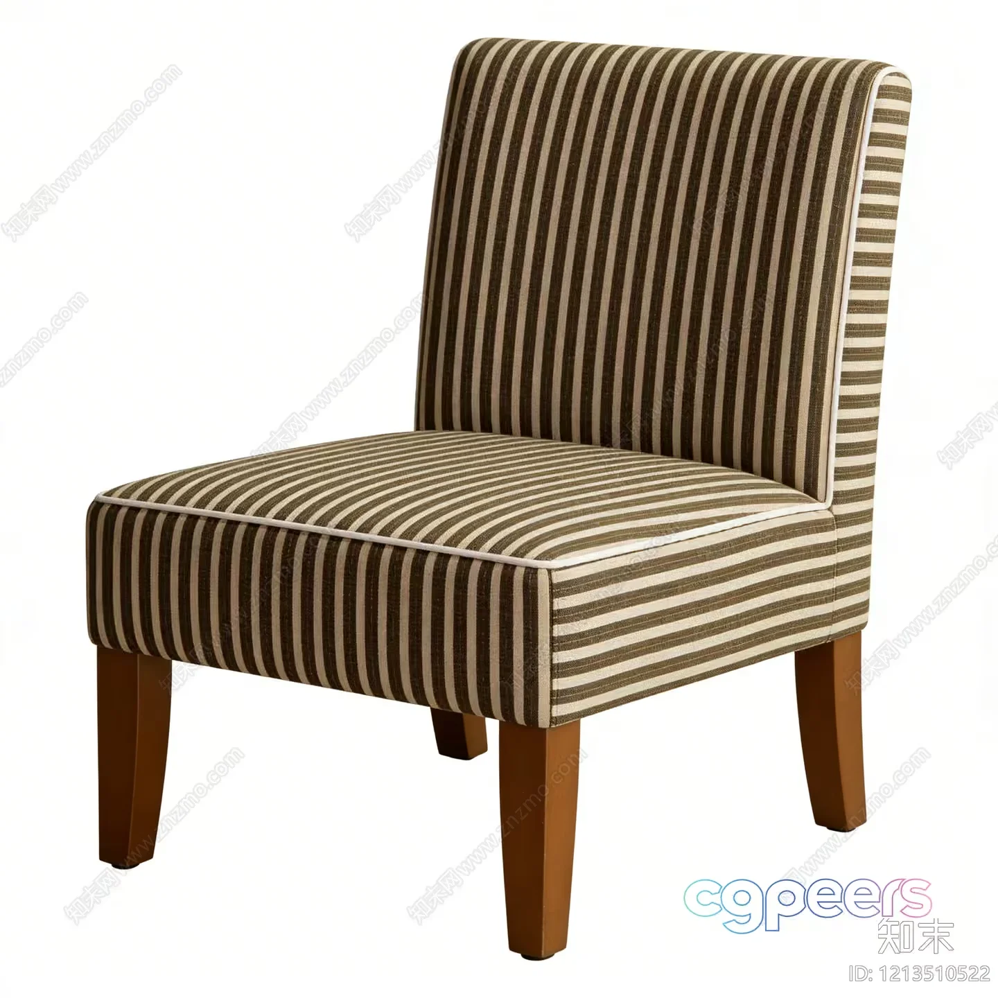 A Striped Chair 3D Model – 9888 – VRAY Render