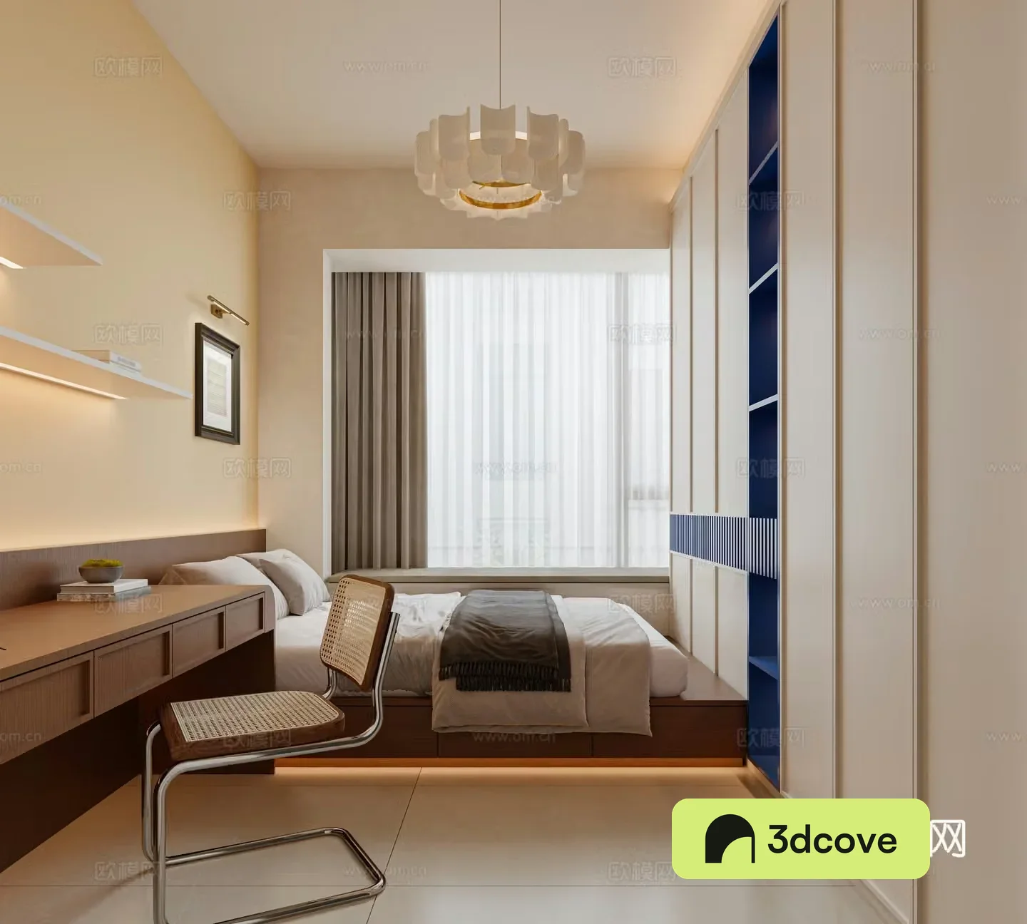 Medium style bedroom children’s room 3D model