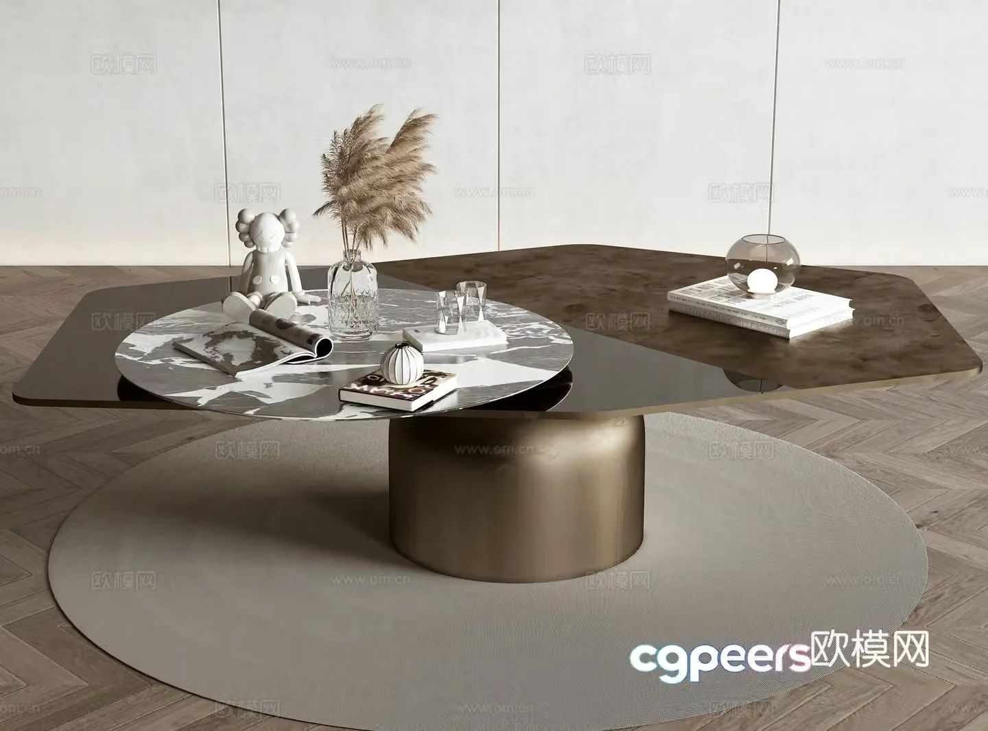 Modern coffee table 3d model