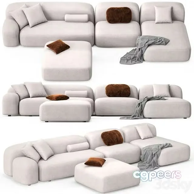 3ds Max Free – Modular Sofa Ribble