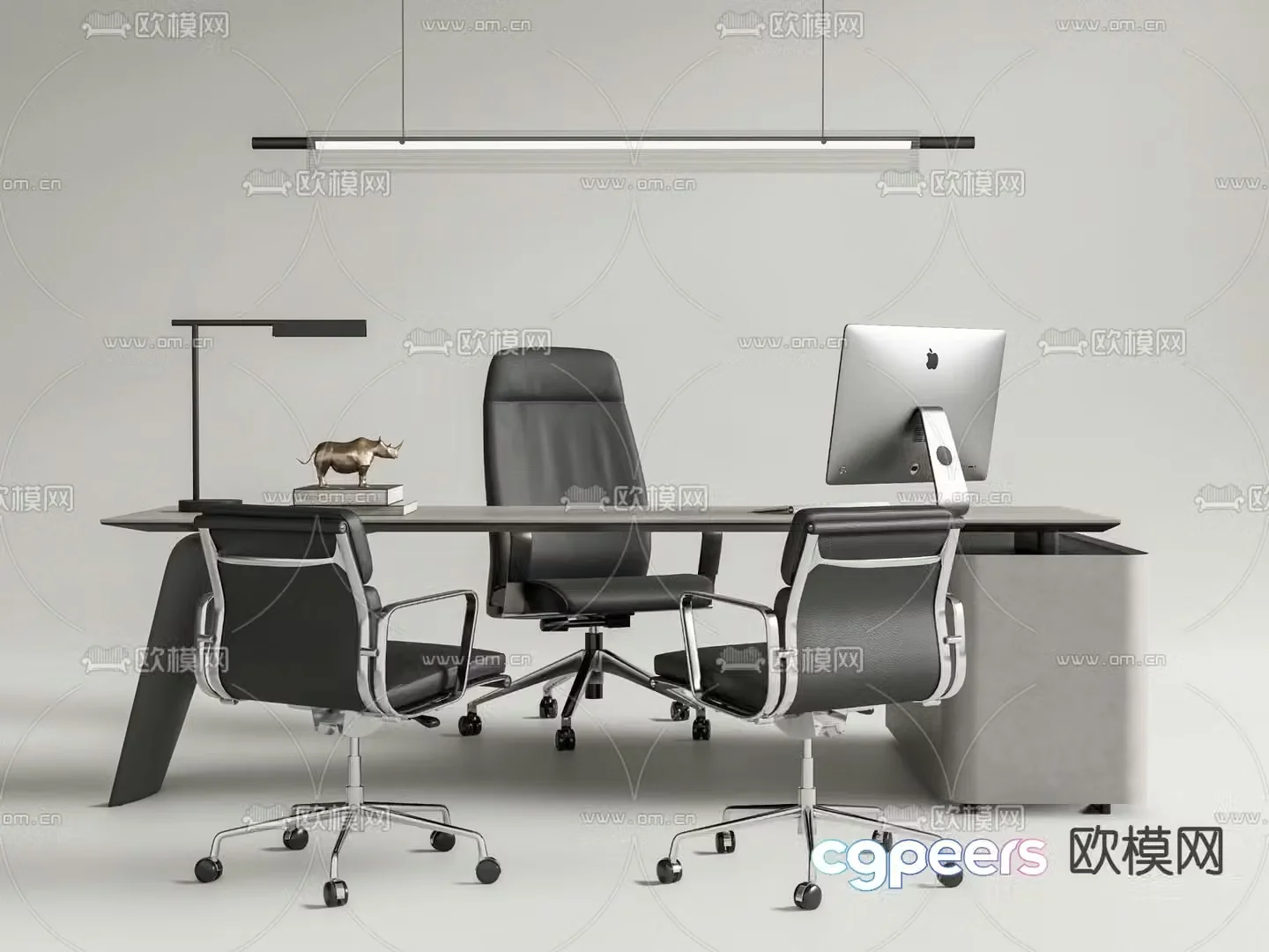 Executive desk boss desk executive desk 3d model
