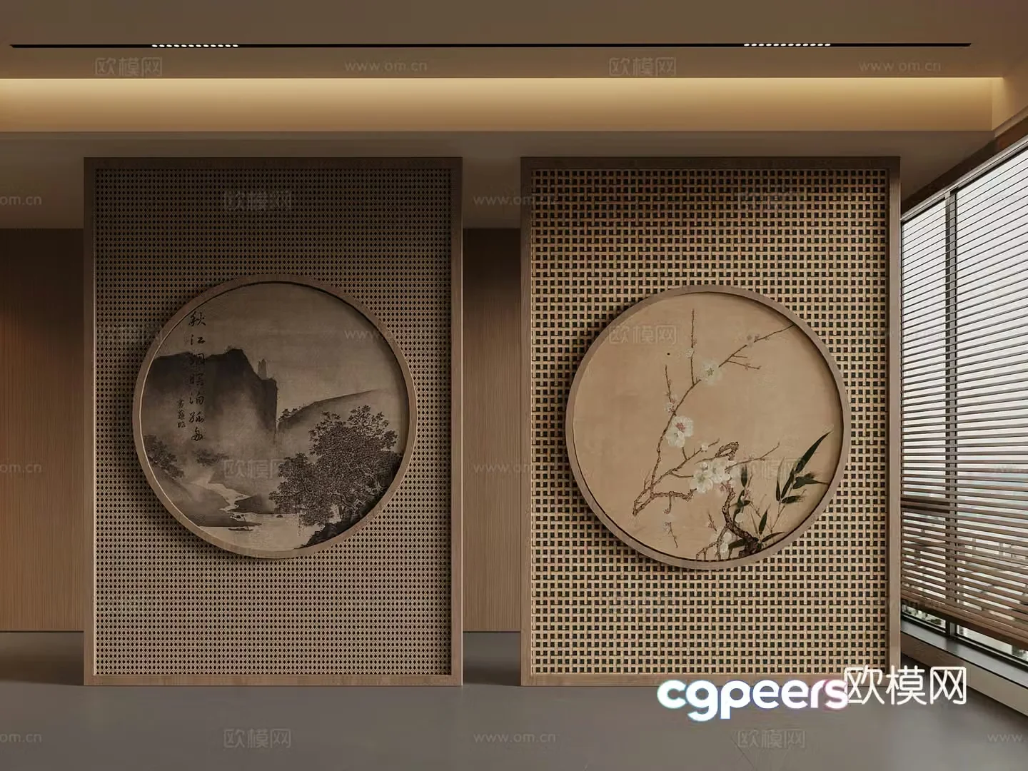 New Chinese partition 3D model