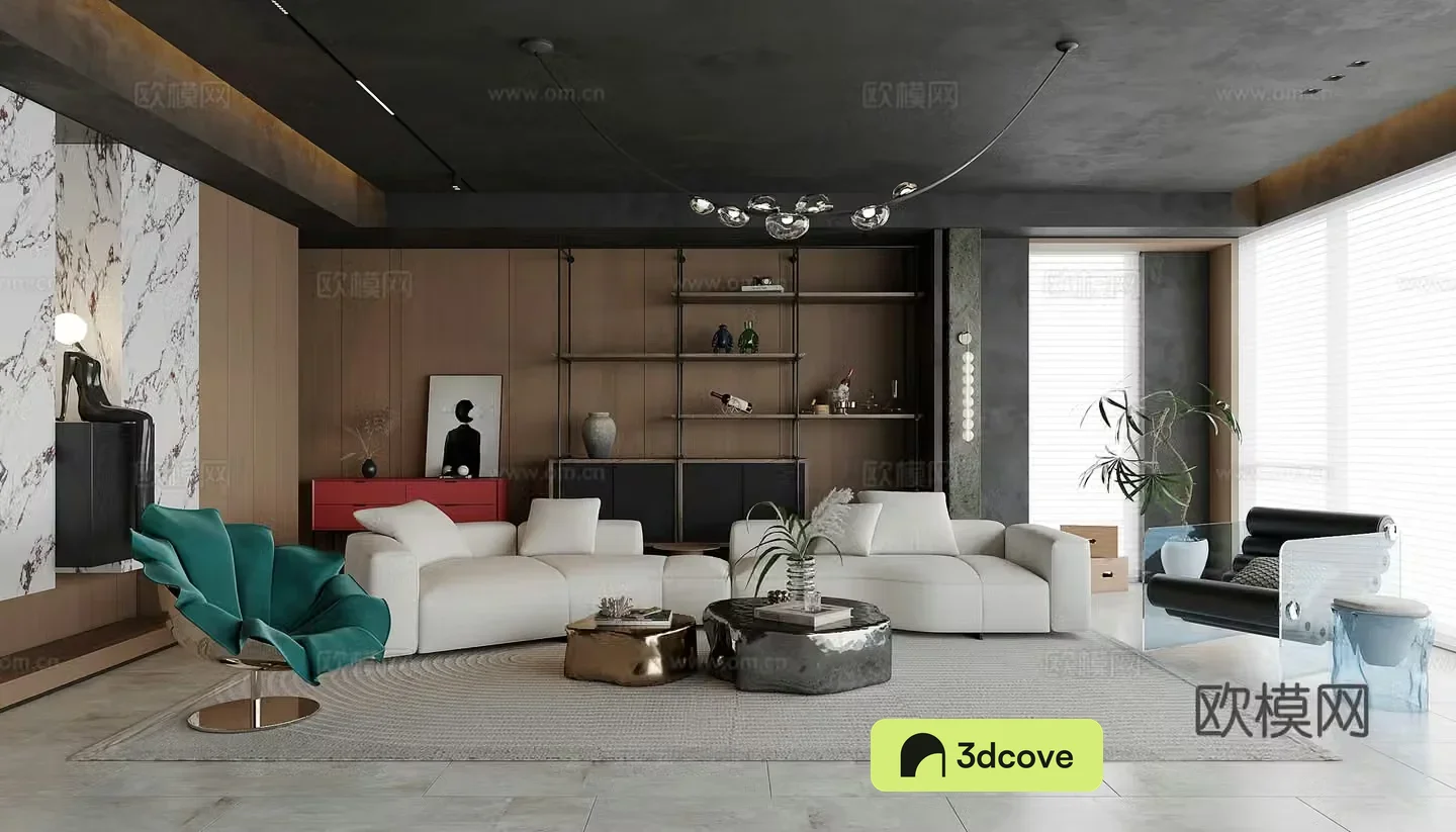 Middle Ages Living Room 3D Model