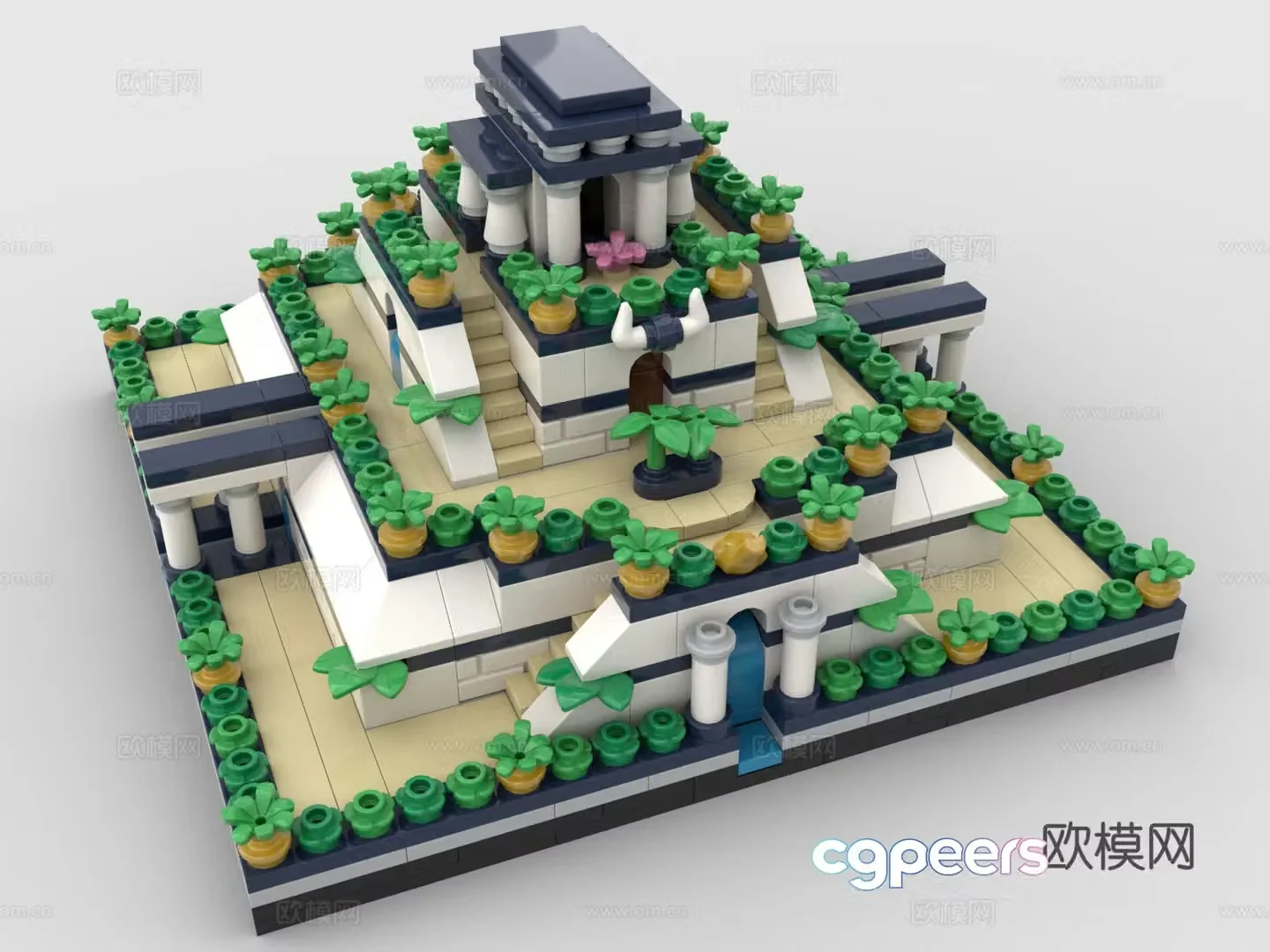 LEGO LEGO toys building blocks Marduk Temple 3D model