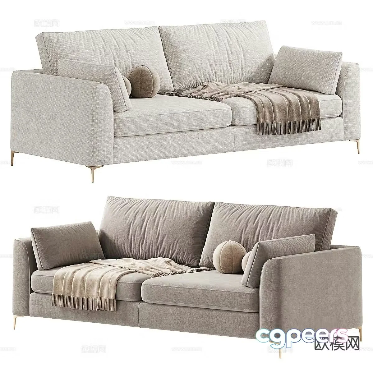Modern love sofa 3d model