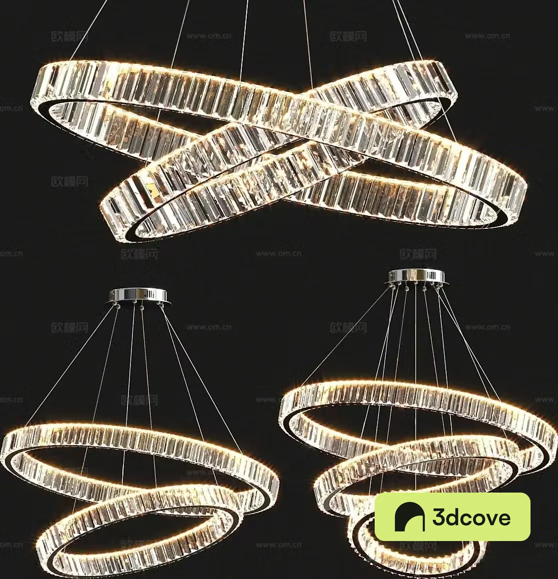 Light luxury crystal chandelier