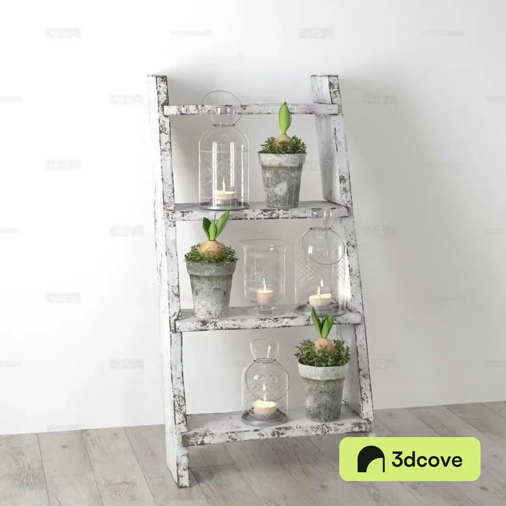 Nordic escalator cabinet ornaments candlestick lamp